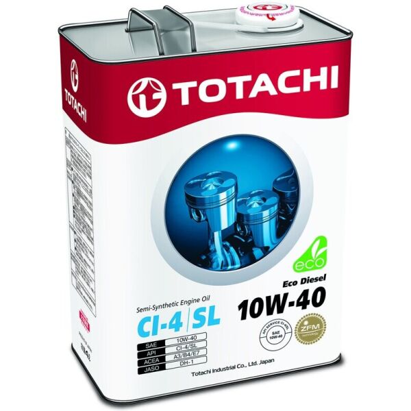 

Totachi Eco Diesel 10W-40 (PAO) моторное масло, 4 л