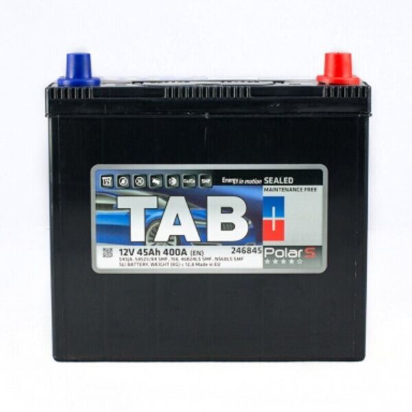 

TAB Polar S 45 Ah 400 A аккумулятор (-+, R) Asia 46B24LS