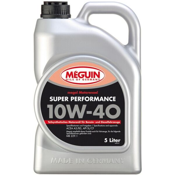 

Meguin Super Performance 10W-40 полусинтетическое моторное масло, 5 л