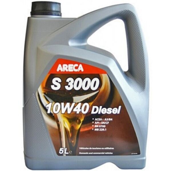 

Areca S3000 Diesel 10W-40 полусинтетическое моторное масло, 5 л