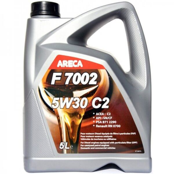 

Areca F7002 5W-30 синтетическое моторное масло, 5 л