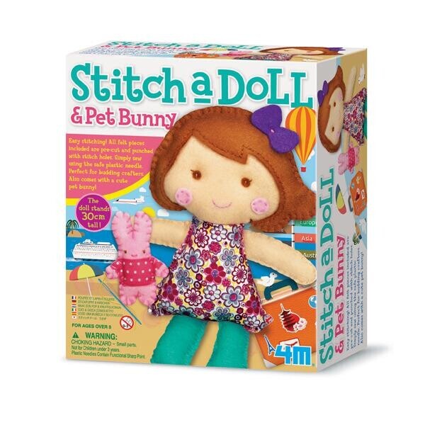 

Набор для творчества 4M Шитье Кукла с кроликом (00-02765)