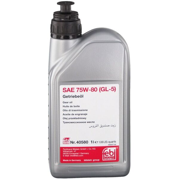 

Febi Bilstein 40580 Gear Oil SAE 75W-80 (GL-5) трансмиссионное масло, 1 л