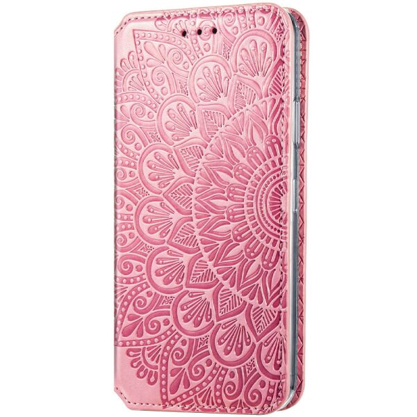 

Кожаный чехол книжка GETMAN Mandala (PU) для Xiaomi Redmi 9 Розовый (157583)