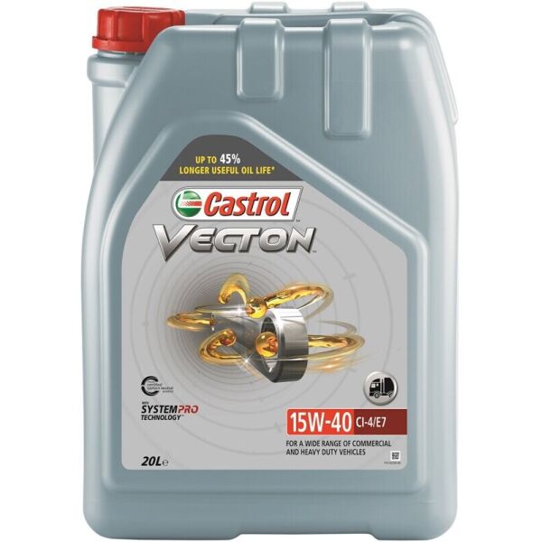 

Castrol Vecton 15W-40 CI-4/E7 дизельное моторное масло, 20 л