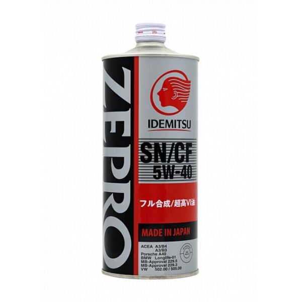 

Idemitsu Zepro Euro Spec SN/CF 5W-40 моторное масло, 1 л