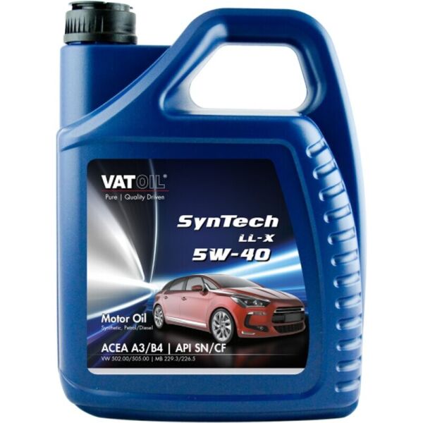 

VatOil SynTech LL-X 5W-40 моторное масло, 5 л