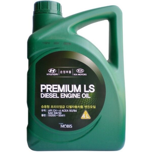 

Mobis Premium LS (SAE 5W-30, API CH-4) дизельное моторное масло, 4 л