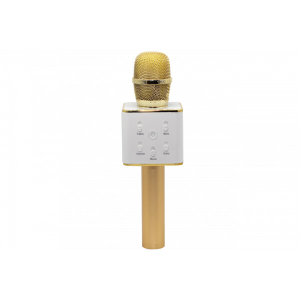 

Беспроводной караоке микрофон EASY с динамиками в чехле Bluetooth USB Q7 Gold Original (468С)