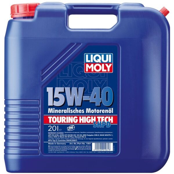 

Liqui Moly Touring High Tech SHPD 15W-40 Моторное масло, 20 л