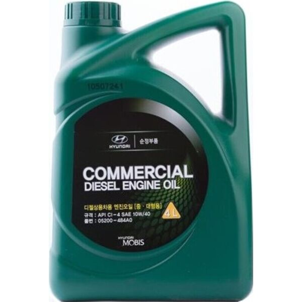 

Mobis Commercial Diesel Engine Oil (SAE 10W-40, API CI) дизельное моторное масло, 4 л