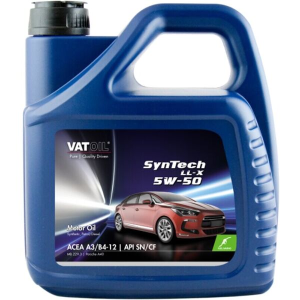 

VatOil SynTech LL-X 5W-50 моторное масло, 4 л