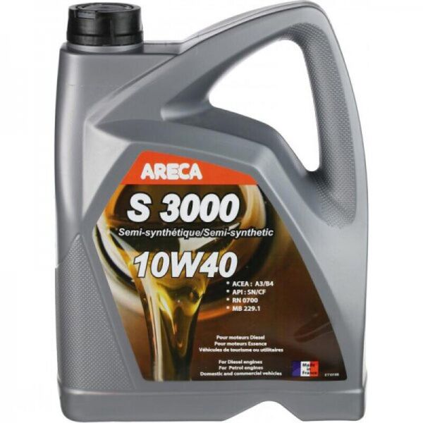 

Areca S3000 10W-40 полусинтетическое моторное масло, 5 л