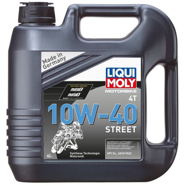 

Liqui Moly Motorbike 4T 10W-40 Street Моторное масло для мототехники, 4 л