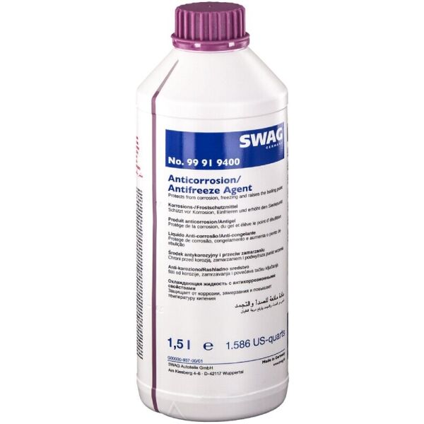 

Swag 99919400 Antifreeze Agent (G12+) конц. антифриза лиловый, 1,5 л