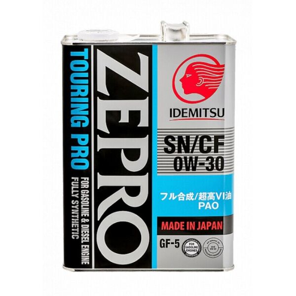 

Idemitsu Zepro Touring Pro SN/GF-5 0W-30 моторное масло, 4 л