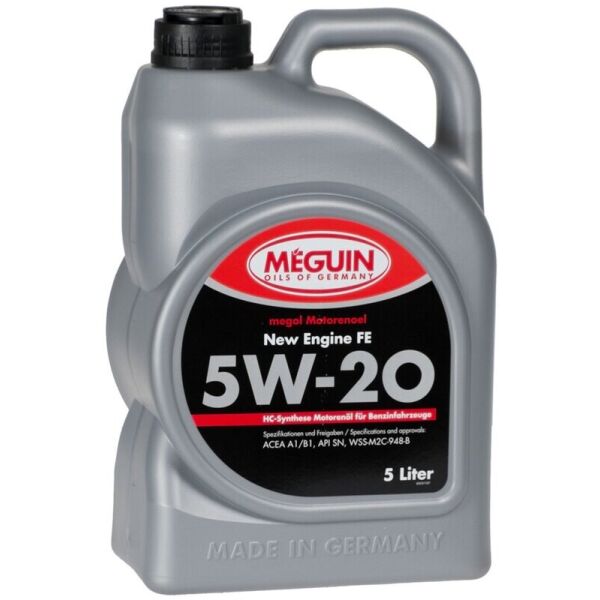 

Meguin New Engine FE 5W-20 синтетическое моторное масло, 5 л