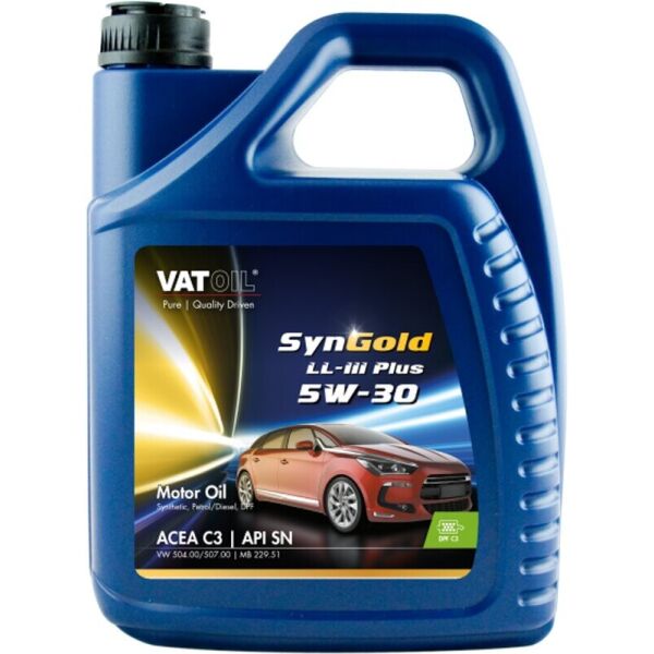 

VatOil SynGold LL-III Plus 5W-30 моторное масло, 5 л