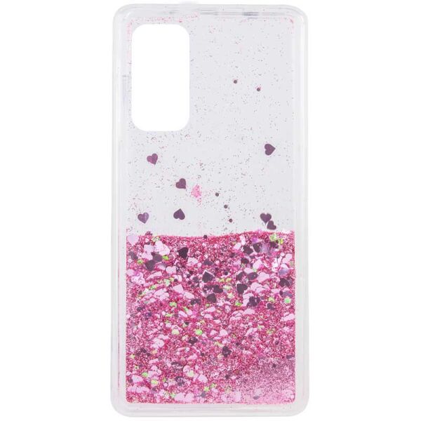 

TPU чехол Liquid hearts для Xiaomi Mi 10T Pro Розовый (154568)
