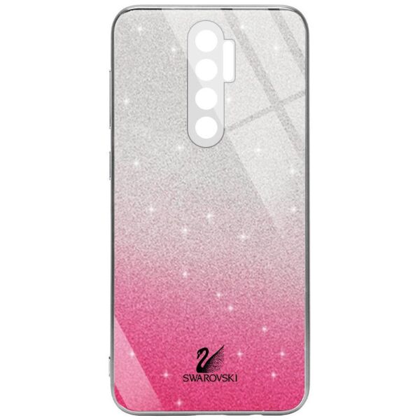 

TPU+Glass чехол Swarovski Full Camera для Xiaomi Redmi 9 Малиновый (154759)