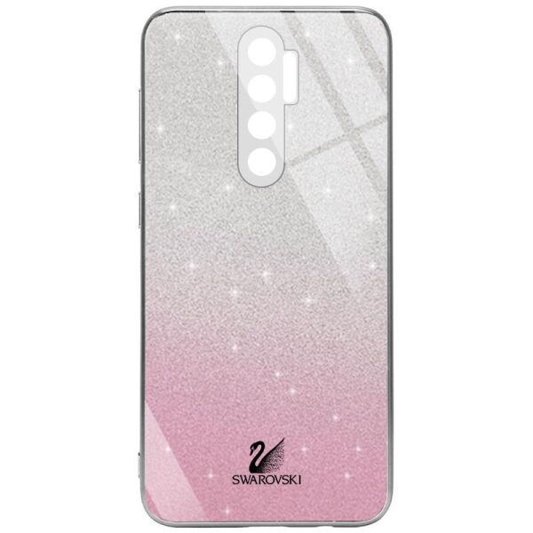

TPU+Glass чехол Swarovski Full Camera для Xiaomi Redmi 9 Розовый (154760)
