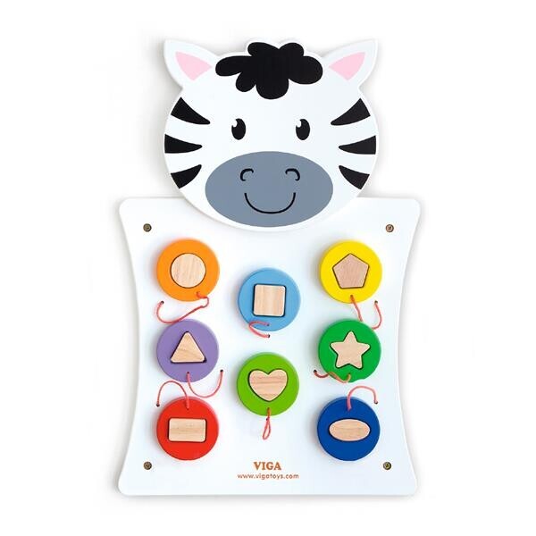 

Бизиборд Viga Toys Зебра с фигурками (50681)