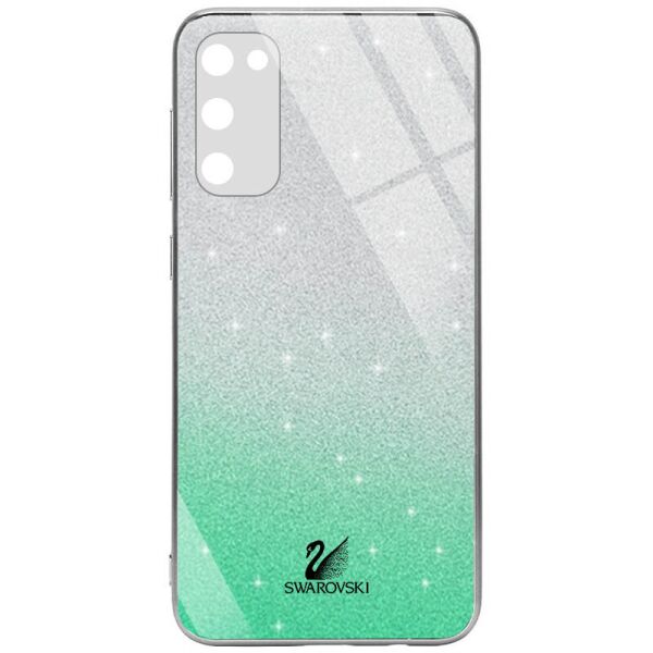 

TPU+Glass чехол Swarovski Full Camera для Samsung Galaxy S20 FE Бирюзовый (154738)