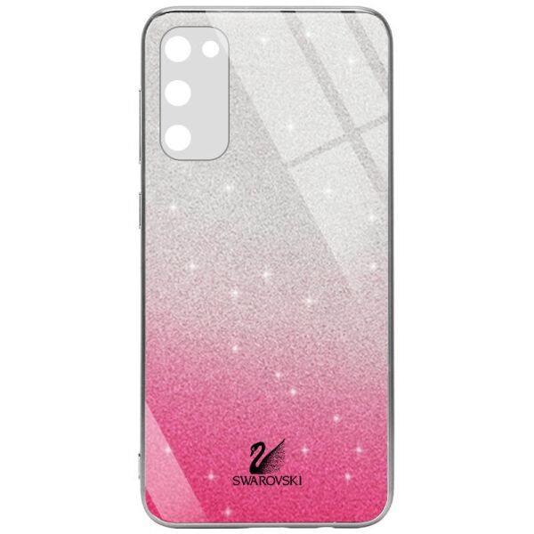 

TPU+Glass чехол Swarovski Full Camera для Samsung Galaxy S20 FE Малиновый (154741)
