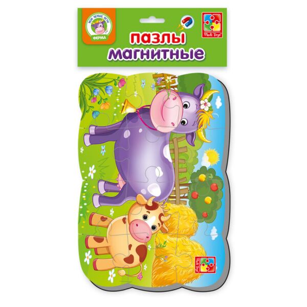 

Пазлы на магните А5Корова и теленок VT3205-55 (рус)
