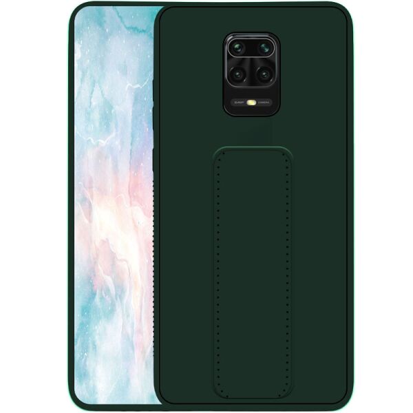 

Силиконовый чехол Hand holder для Xiaomi Redmi Note 9 Pro Max Dark green (156667)