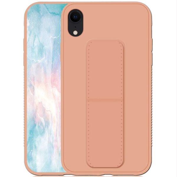 

Силиконовый чехол Hand holder для Apple iPhone XR (6.1'') Pink (156597)