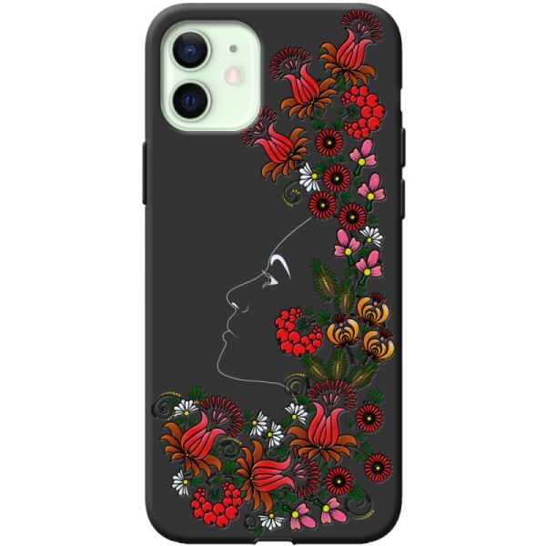

Силиконовый чехол BoxFace Apple iPhone 12 3D Ukrainian Muse (41161-bk64)