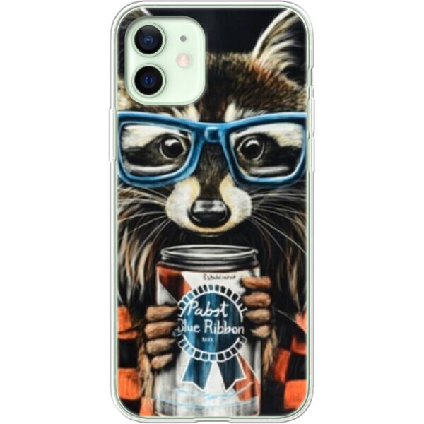

Силиконовый чехол BoxFace Apple iPhone 12 Енот с банкой (41161-up1333)