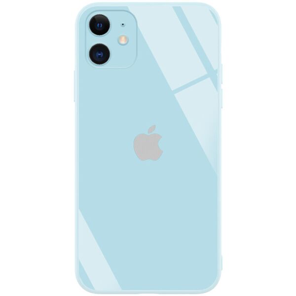 

TPU+Glass чехол GLOSSY Logo Full camera (opp) для Apple iPhone 11 (6.1'') Голубой (158451)