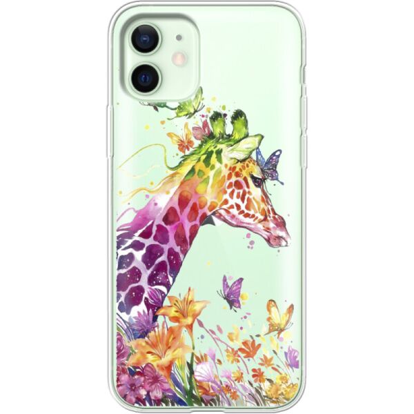 

Силиконовый чехол BoxFace Apple iPhone 12 Colorful Giraffe (41161-cc14)