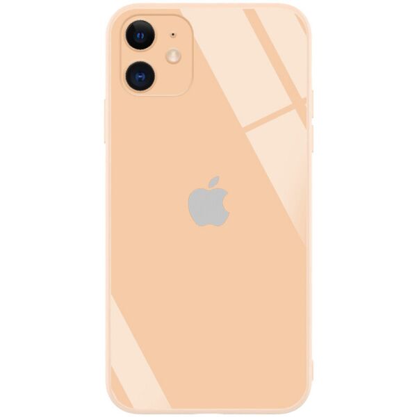 

TPU+Glass чехол GLOSSY Logo Full camera (opp) для Apple iPhone 12 mini (5.4'') Персиковый (158444)