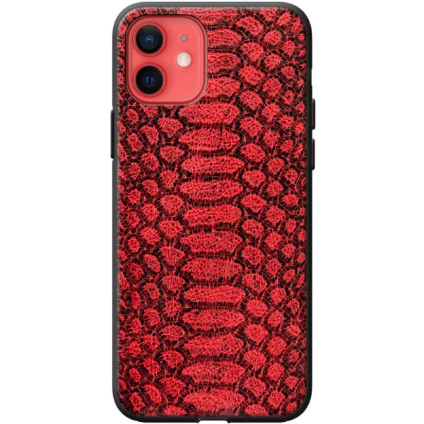 

Кожаный чехол BoxFace Apple iPhone 12 mini Reptile Red