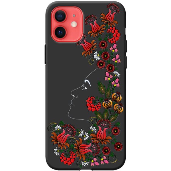

Силиконовый чехол BoxFace Apple iPhone 12 mini 3D Ukrainian Muse (41084-bk64)