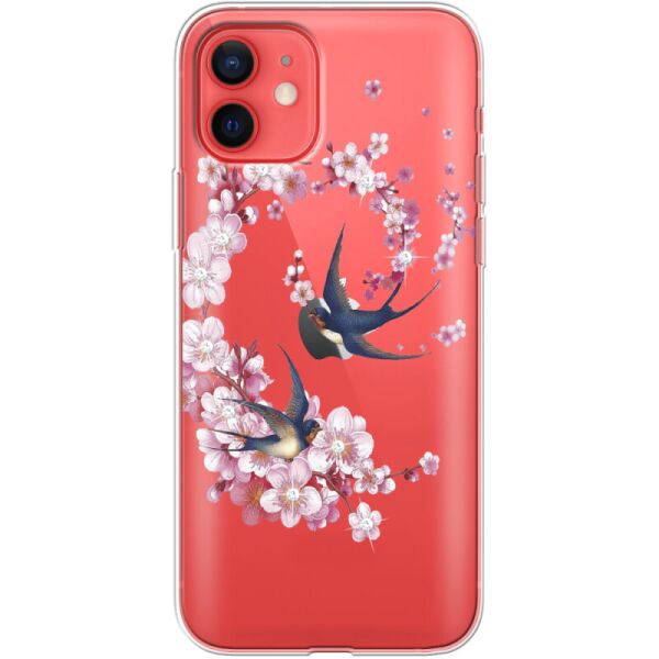

Силиконовый чехол BoxFace Apple iPhone 12 mini Swallows and Bloom