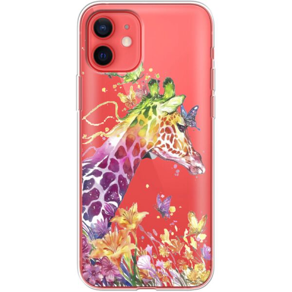 

Силиконовый чехол BoxFace Apple iPhone 12 mini Colorful Giraffe (41084-cc14)