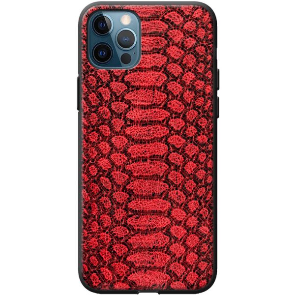 

Кожаный чехол BoxFace Apple iPhone 12 Pro Reptile Red