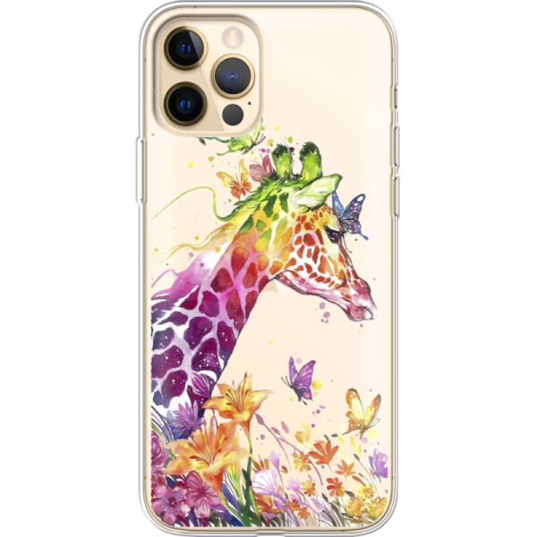 

Силиконовый чехол BoxFace Apple iPhone 12 Pro Max Colorful Giraffe