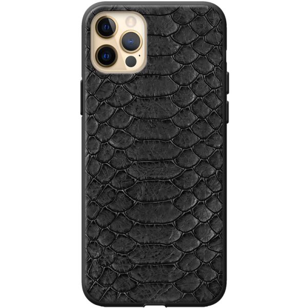 

Кожаный чехол BoxFace Apple iPhone 12 Pro Max Reptile Black