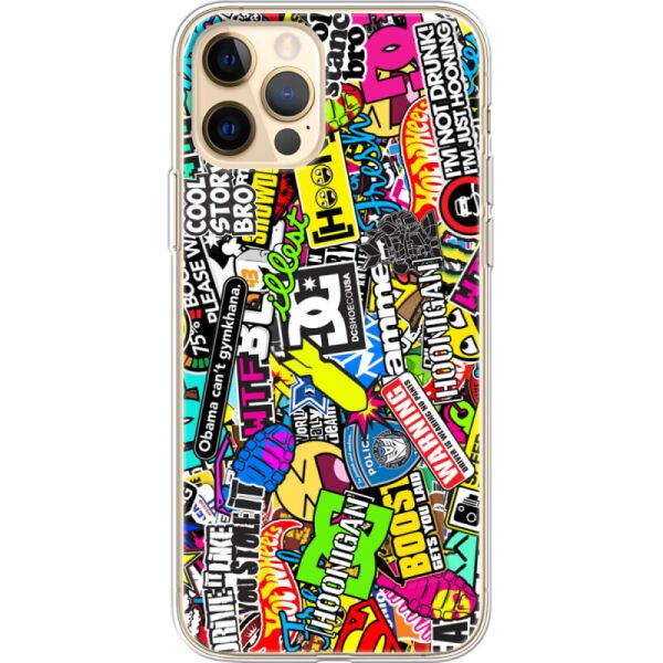 

Силиконовый чехол BoxFace Apple iPhone 12 Pro Max Multicolored Inscriptions (41085-up880)