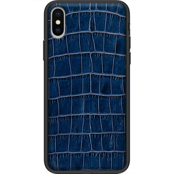 

Кожаный чехол BoxFace Apple iPhone XS Crocodile Blue