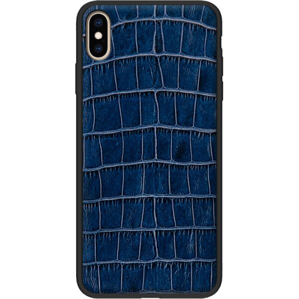 

Кожаный чехол BoxFace Apple iPhone XS Max Crocodile Blue (35321-lc8)