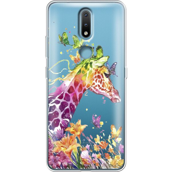 

Силиконовый чехол BoxFace Nokia 2.4 Colorful Giraffe