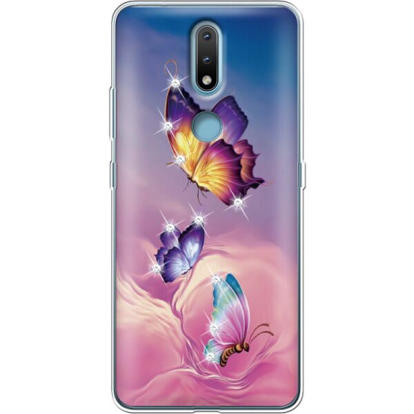 

Силиконовый чехол BoxFace Nokia 2.4 Butterflies
