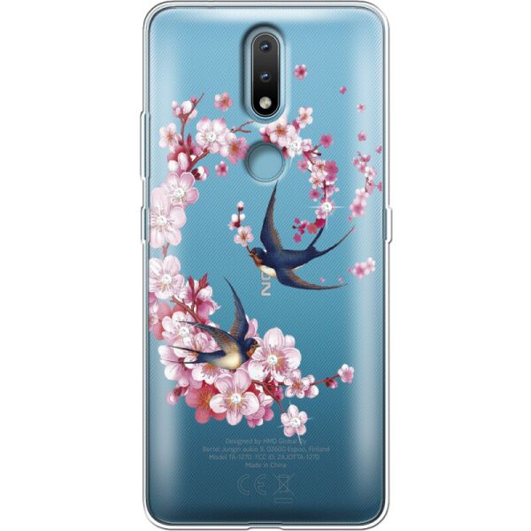 

Силиконовый чехол BoxFace Nokia 2.4 Swallows and Bloom