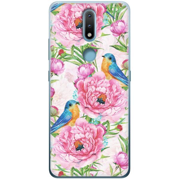 

Силиконовый чехол BoxFace Nokia 2.4 Birds and Flowers